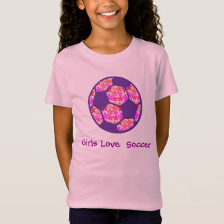 T-Shirt Le football d'amour de filles