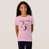 T-Shirt Le football de filles (Devant entier)