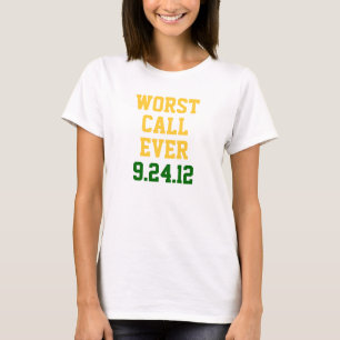 T-shirt Le football de Green Bay : Le plus mauvais appel