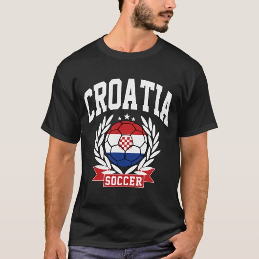 T-shirt Le football de la Croatie (Devant)