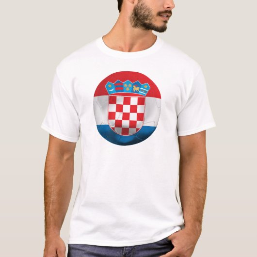 T-shirt Le football de la Croatie (Devant)
