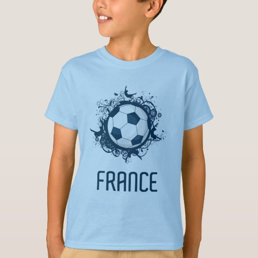 T-shirt Le football de la France (Devant)