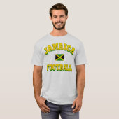 T-shirt Le football de la Jamaïque (Devant entier)