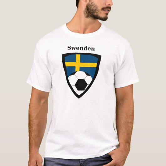 T-shirt Le football de la Suède (Devant)