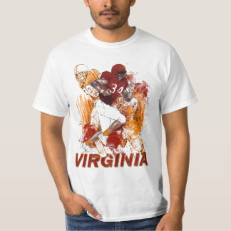 T-shirt Le football de la Virginie