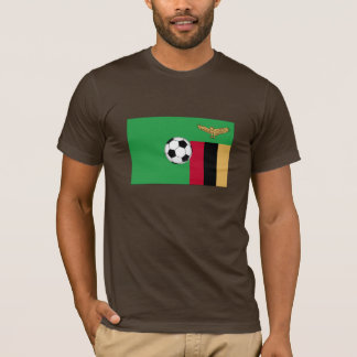 T-shirt Le football de la Zambie