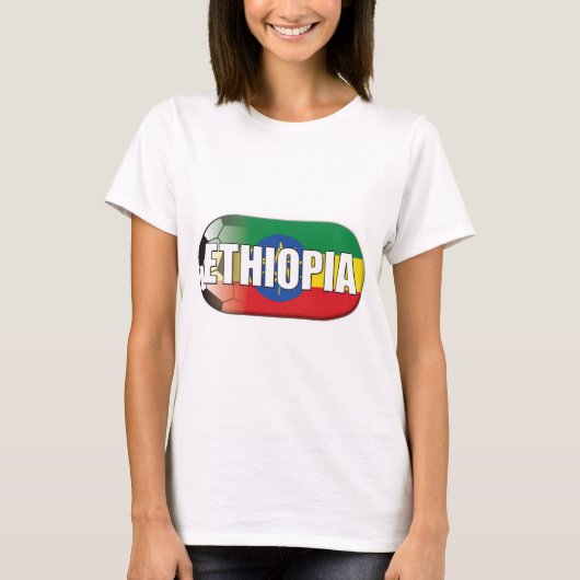 T-shirt Le football de l'Ethiopie (Devant)