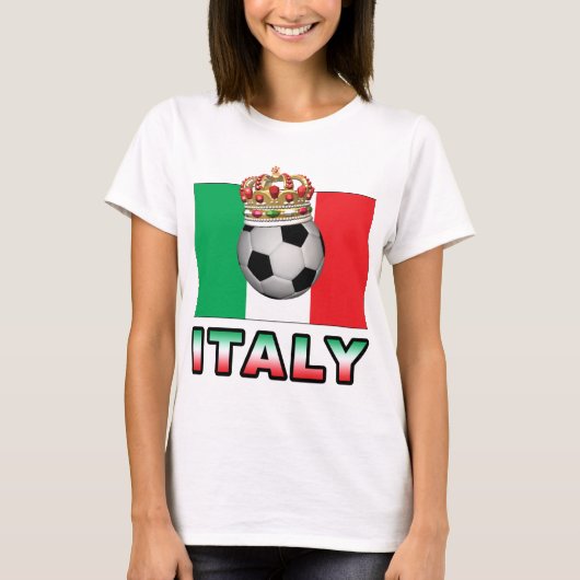 T-shirt Le football de l'Italie (Devant)