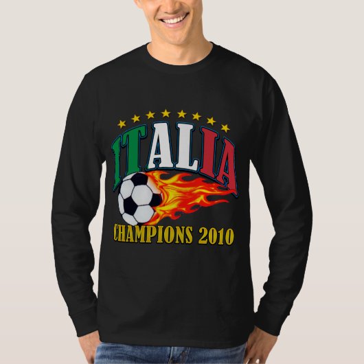 T-shirt Le football de l'Italie (Devant)