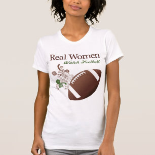 T-shirt Le football de montre de vraies femmes