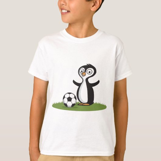 T-shirt Le football de Penquin (Devant)