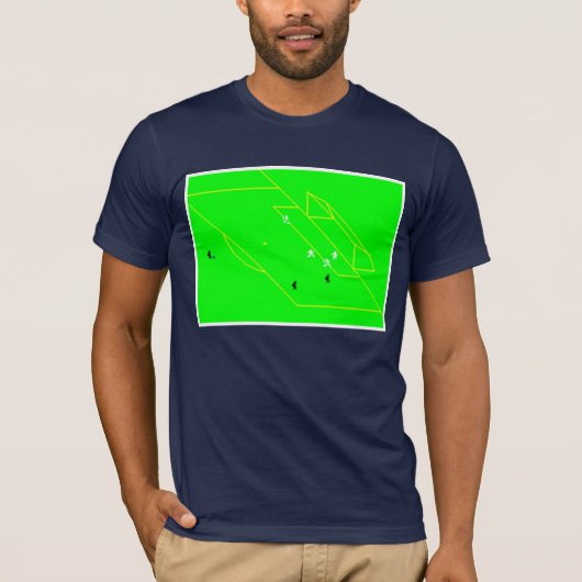 T-shirt Le football de spectre (Devant)