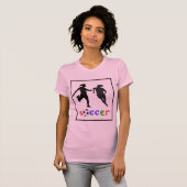 T-shirt Le football des femmes (Devant entier)