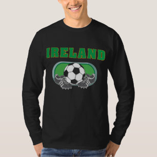 T-shirt Le football du football de l'Irlande