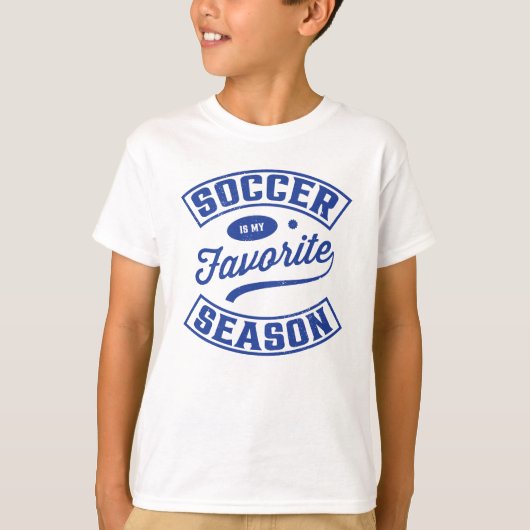 T-shirt Le football est ma saison préférée (Devant)