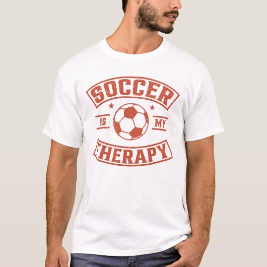 T-shirt Le Football est ma thérapie (Devant)