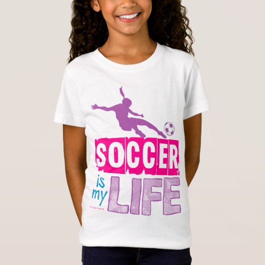 T-Shirt Le football est ma vie (Devant)