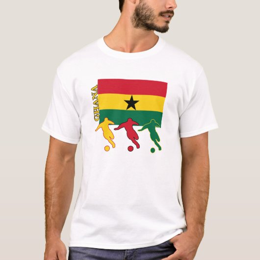 T-shirt Le football Ghana (Devant)