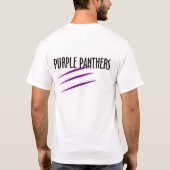 T-shirt Le football pourpre de panthère (Dos)