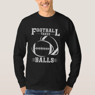 T-shirt Le Football Prend Des Ballons Lineman S'Attaque Au