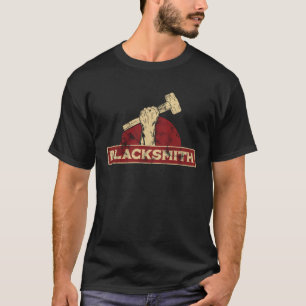 T-shirt Le forgeron robuste ouvrier de fer marteau de forg