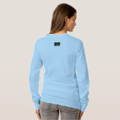 T-shirt le frag brun a adapté la longue douille T doux (Dos entier)
