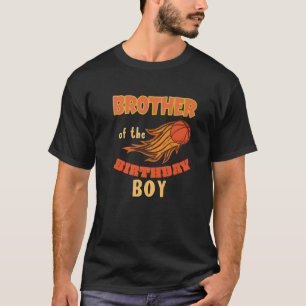 T-shirt Le Frère De L'Anniversaire Basketball Thème Match