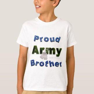 T-shirt Le frère fier d'armée badine la pièce en t