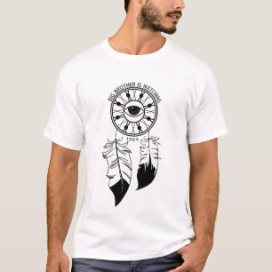 T-shirt Le frère observe T blanc