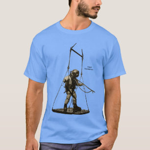 T-shirt Le frisson Vintage Mark V avec le casque de plong