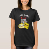 T-shirt Le fromage est Grate Funky Food Pun Dark BG (Devant)