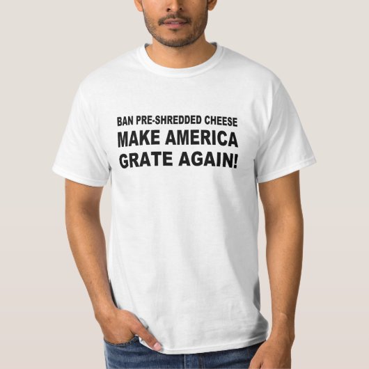 T-shirt Le fromage Pré-Déchiqueté par interdiction font (Devant)