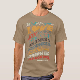 T-shirt Le Fruit De L'Esprit Bible Chrétienne Écriture