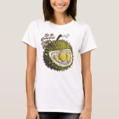T-shirt Le Fruit Divin Durian : Laissez les fruits parler (Devant)