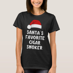 T-shirt Le fumeur de cigare préféré du Père Noël de Noël C