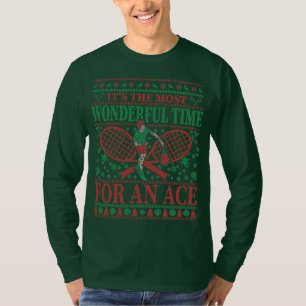 T-SHIRT LE FUNNY CHRISTMAS TENNIS CITE UN PEU PLUS DOUX