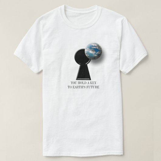T-shirt Le futur activisme De l'environnement de la Terre (Design devant)