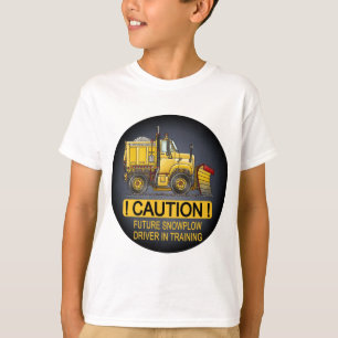 T-shirt Le futur chauffeur de camion de chasse-neige
