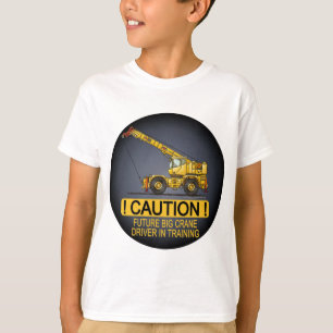 T-shirt Le futur grand conducteur de grue badine le