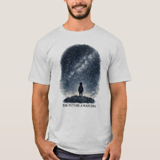 T-shirt LE FUTUR OBSERVE drôle futuristic