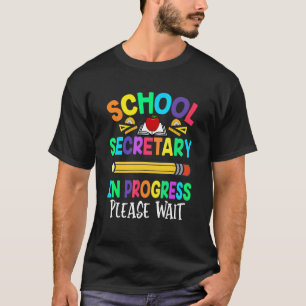 T-shirt Le futur secrétaire de l'école enseignant en cours