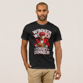 T-shirt Le gagnant de Trump Dîner turc Thanksgiving (Devant entier)