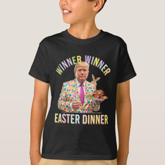T-shirt Le gagnant du dîner de Pâques Le président Trump e (Devant)