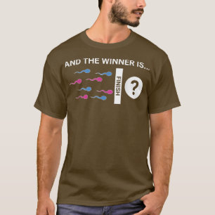 T-shirt Le Gagnant Est Bébé Mignonne Genre Reveal Party Pl