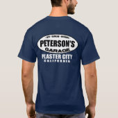 T-shirt Le garage de Peterson (Dos)