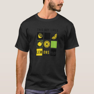 T-shirt Le Garçon Aime Les Citrons D'Été Fruits D'Agrumes