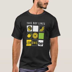 T-shirt Le Garçon Aime Les Citrons Fruits Été De Lemonade