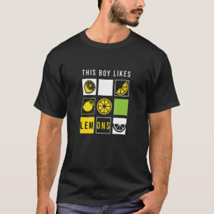 T-shirt Le Garçon Aime Les Citrons Fruits Été De Lemonade