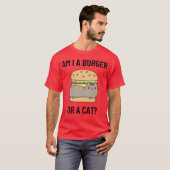 T-shirt Le garçon Burger Cat (Devant entier)