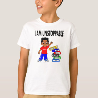 T-shirt Le garçon d'Afro-américain de bande dessinée